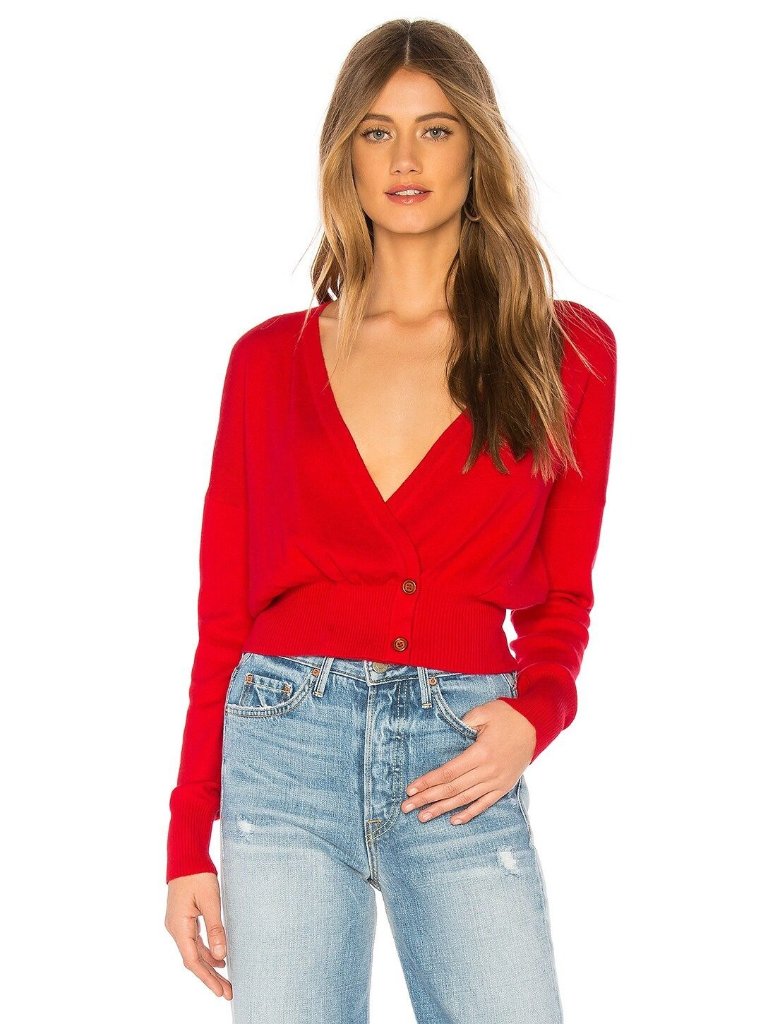 Lovers + Friends Cherry Red Alex Sweater